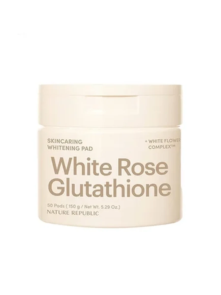 Nature Republic White Rose Glutathione Отбеливающие Пады для Лица с Комплексом Цветов 50 шт