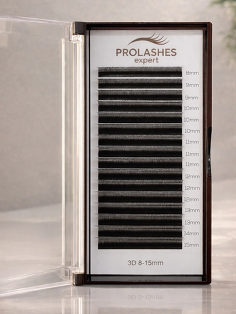 Prolashes expert  готовые пучки  3D 0.07 изгиб D Mix
