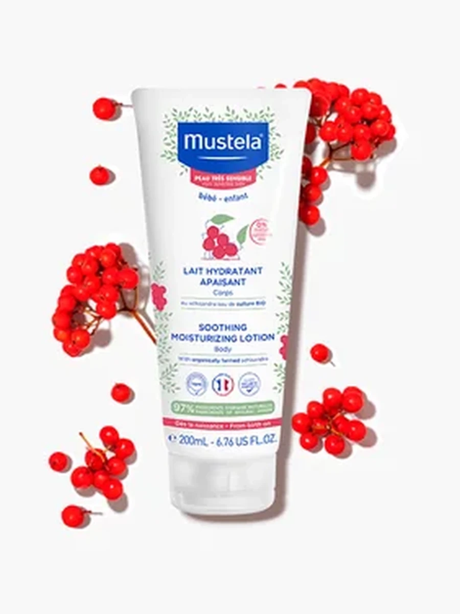 Mustela Молочко увлажняющее успокаивающее для чувствительной кожи 200мл (туба)