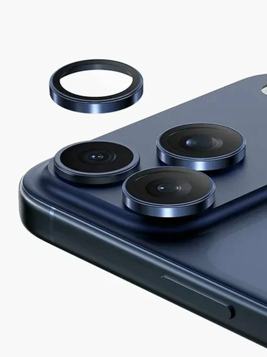 Защитные линзы для камеры на iPhone 17 Pro/Pro Max темно-синий
