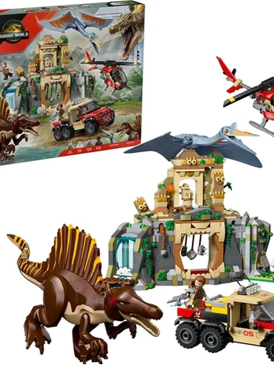 LEGO® 76976 Jurassic World™ Спинозавр и кетцалькоатль: Воздушная миссия