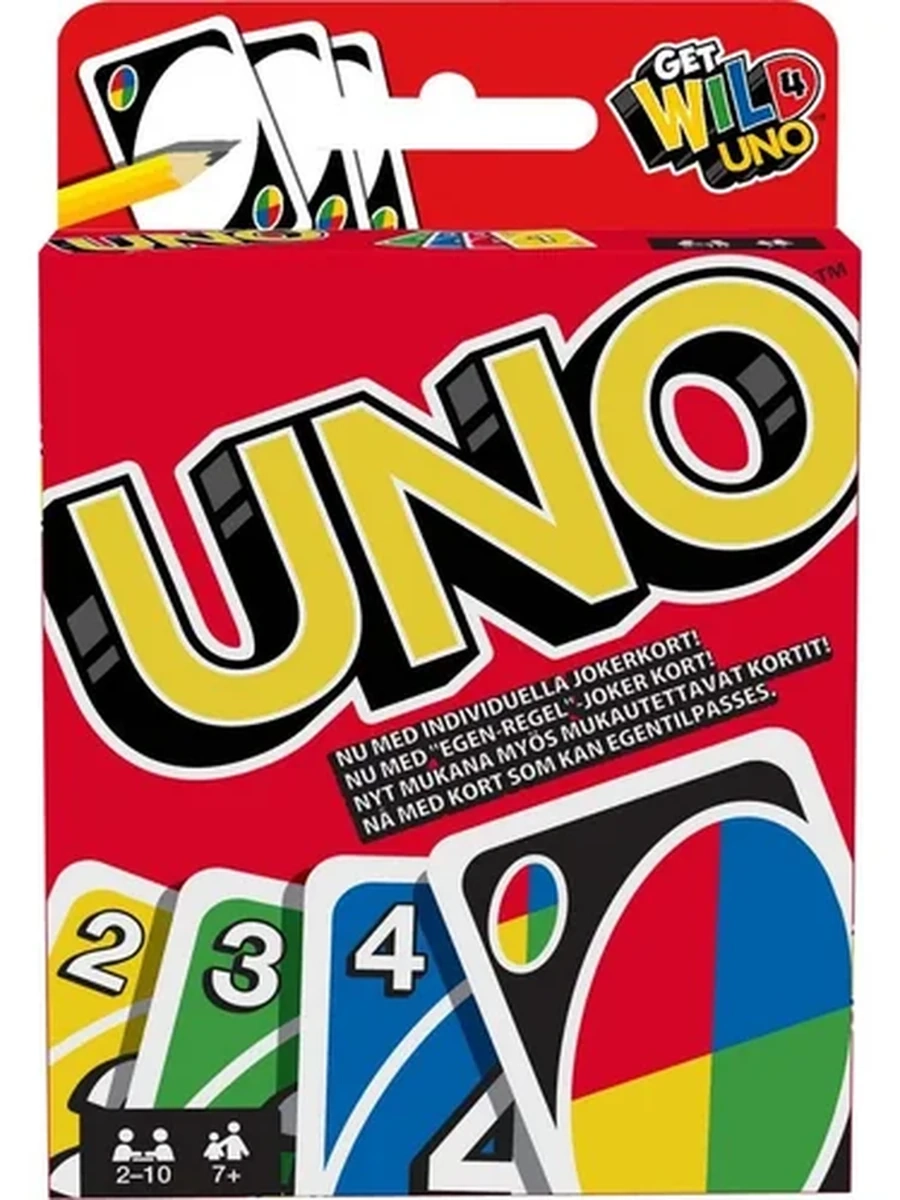 Настольная игра Mattel Games Классический UNO, 112 карт