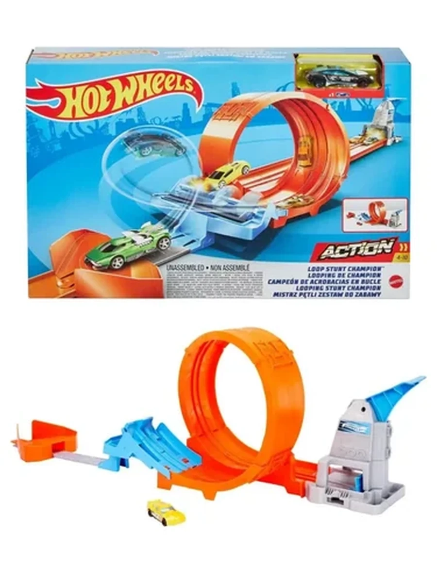 Mattel Hot Wheels GTV13 игрушечный трек - чемпион по трюкам на петле