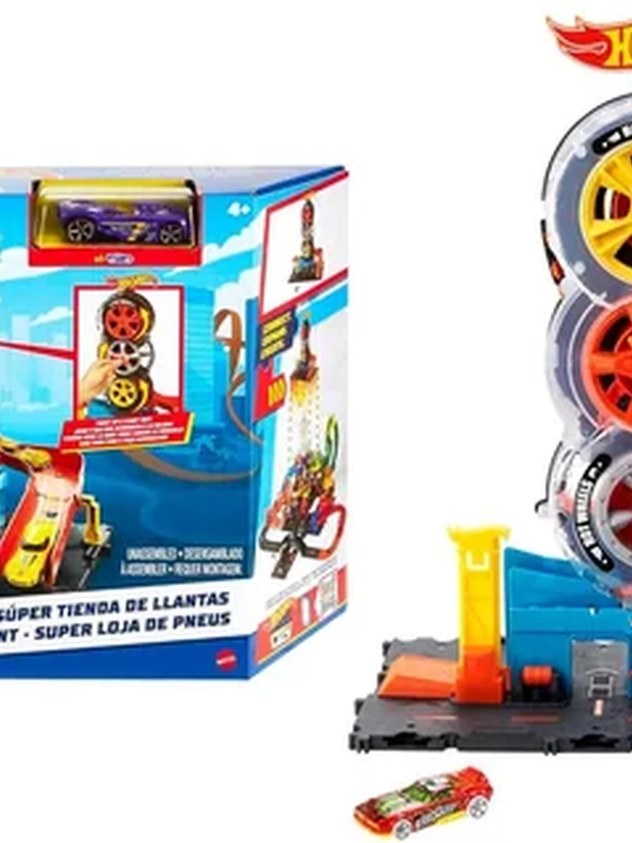 Набор Hot Wheels City Super Twist Шиномонтажная мастерская
