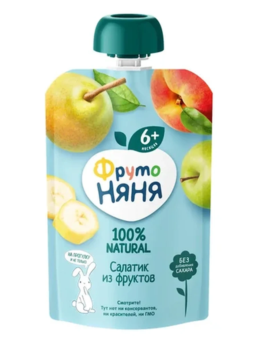 Фруто няня Пюре Салатик из фруктов 90 г