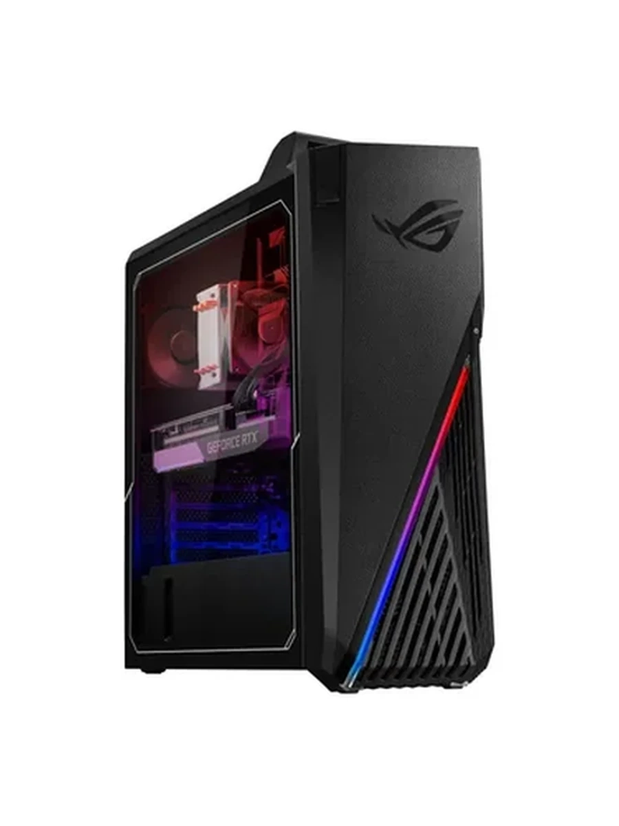 Системный блок Asus ROG G15 Tower DT (G15DK-R5600X0040), (AMD Ryzen 5 5600X 6/12, 4.60ГГц, 32МБ, 7нм + NVIDIA GeForce RTX 3070 8ГБ), 16ГБ DDR4, 500ГБ NVME, NO, Черный