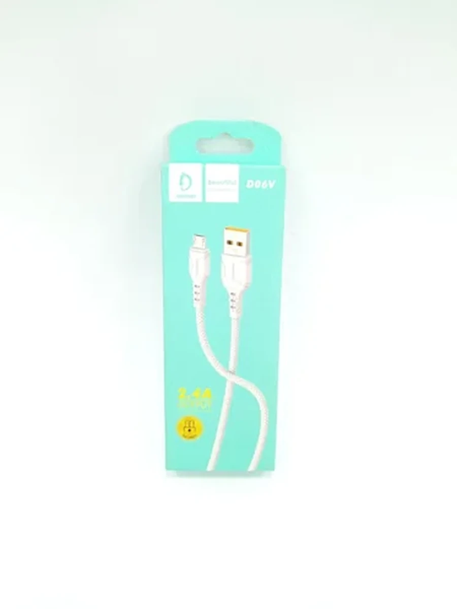 Кабель для зарядки и передачи данных с разъемом Micro USB.