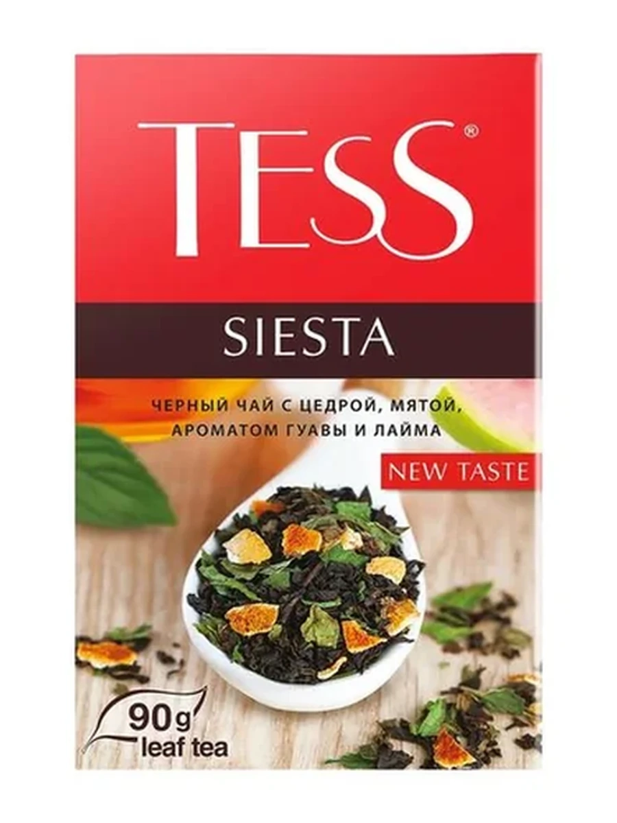 ЧАЙ ЧЕРНЫЙ TESS SIESTA 90ГР