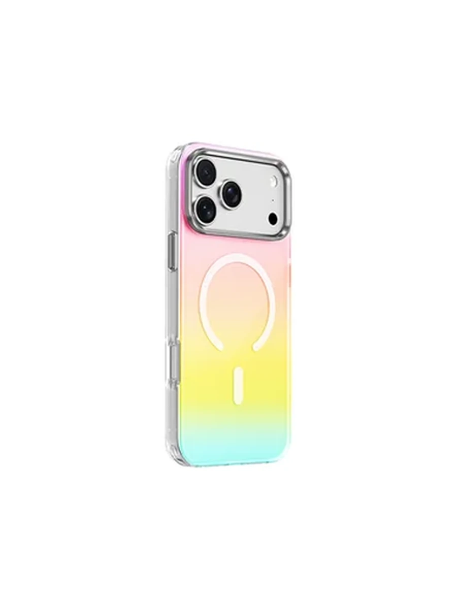 Чехлы KEEPHONE KP-MC0231 RAINBOW MagSafe Iphone 17Pro Gradient Dazzling Silver