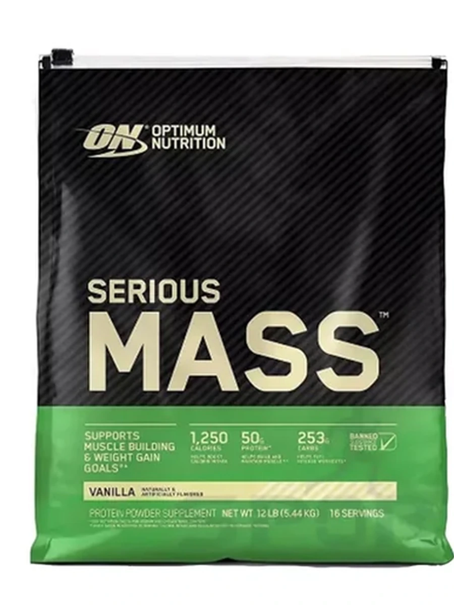 Гейнер. Serious mass, Optimum Nutrition, 5,45kg
