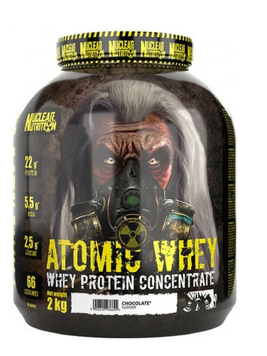Протеин сывороточный. Atomic whey concentrate, Nuclear Nutrition, 2кг