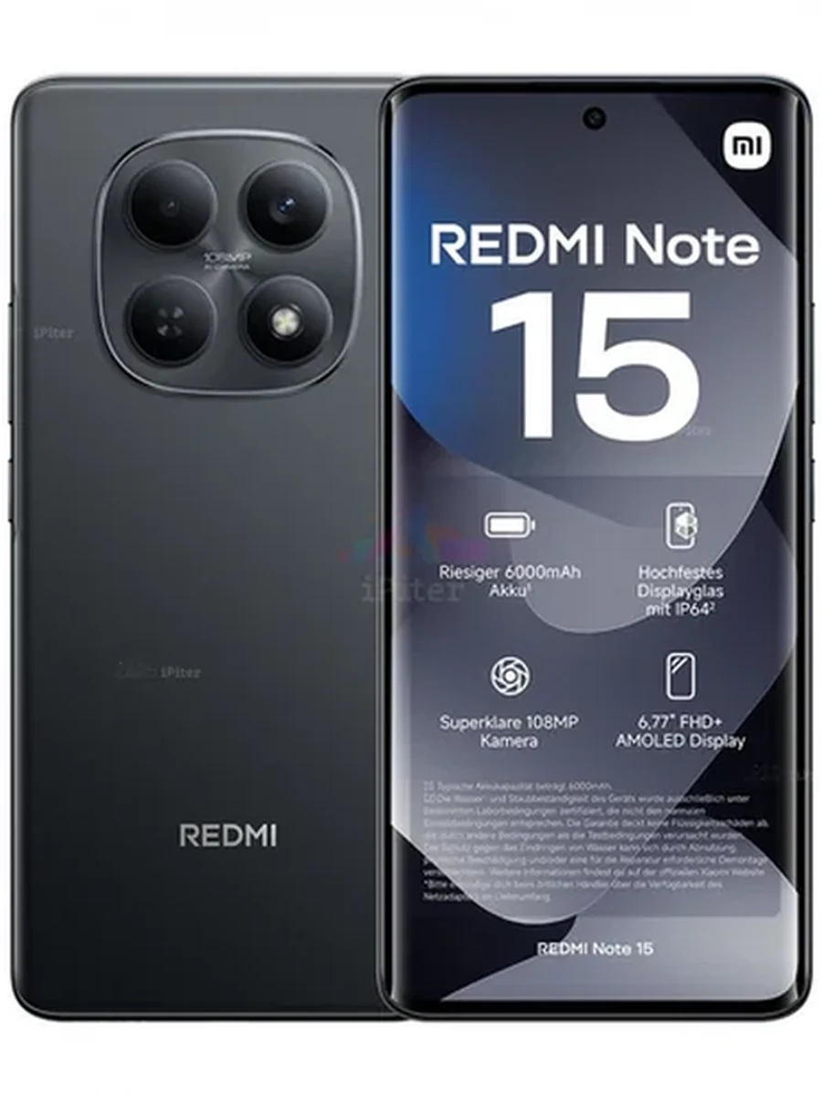 Redmi Note 15 6gb 128gb черный