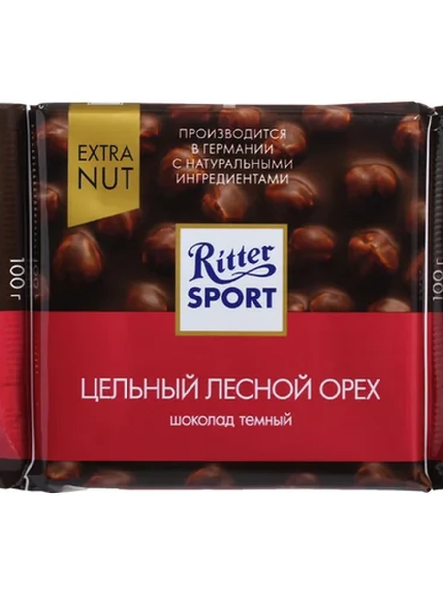 Ritter Sport темный лесн/орех 100гр