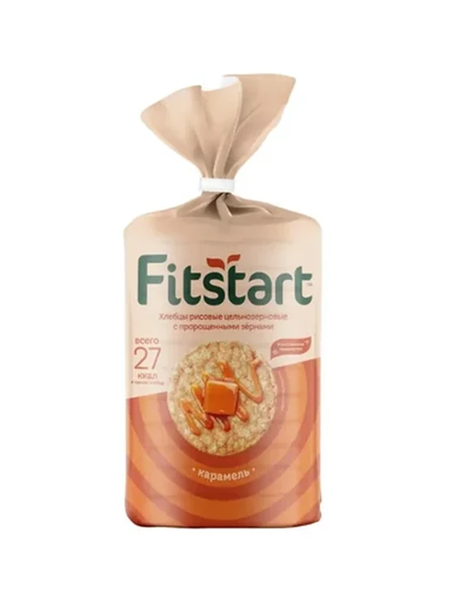 ХЛЕБЦЫ FITSTART РИСОВЫЕ КАРАМЕЛЬ 100ГР