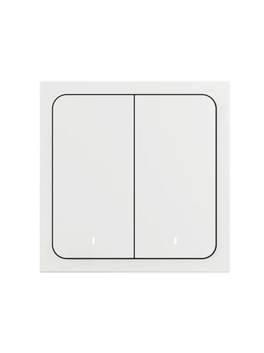 Умный беспроводной выключатель Яндекс YNDX-00535, Zigbee, Wi-Fi(2,4 ГГц), IP20, Белый