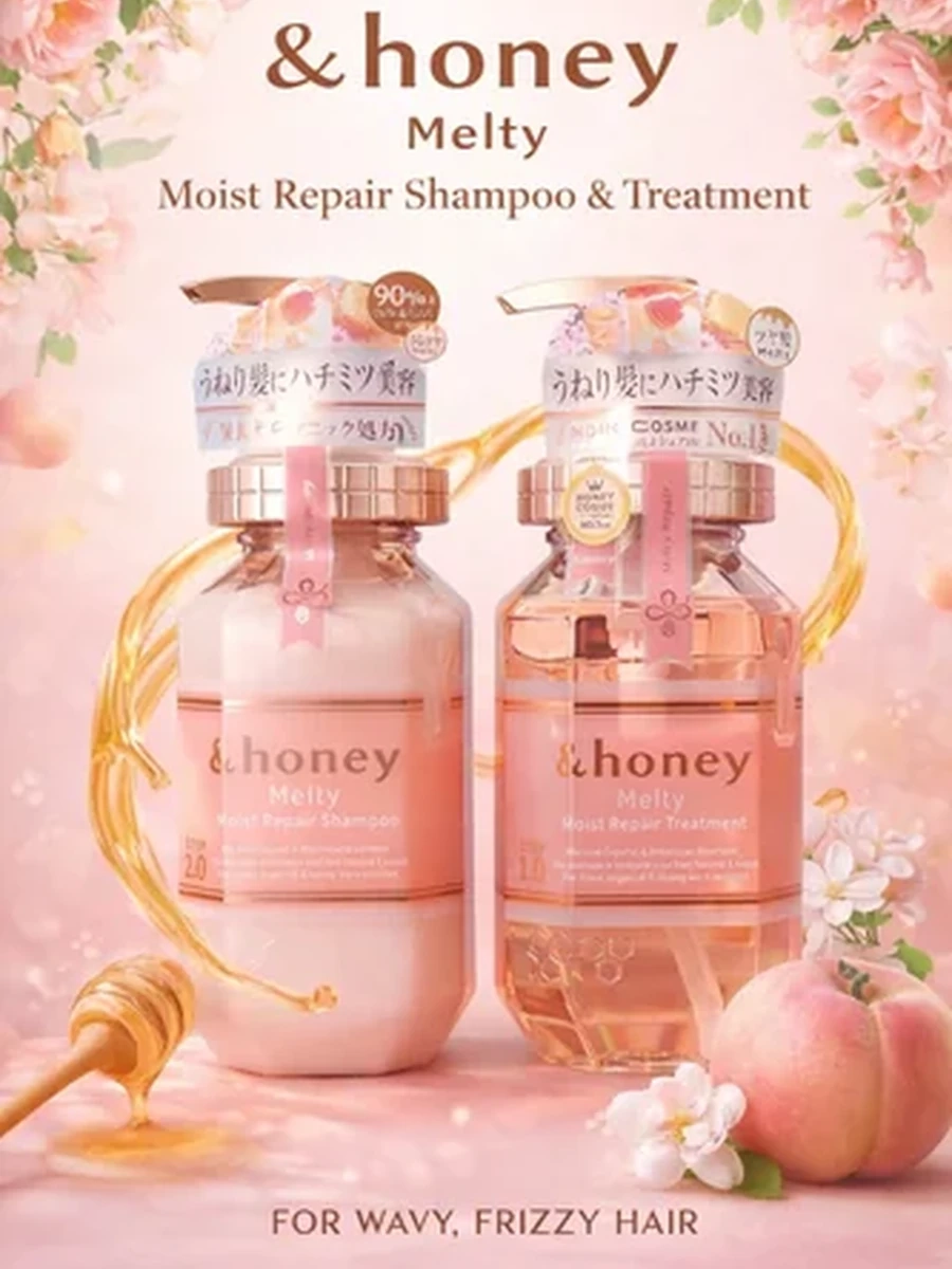 &HONEY Набор для восстановления волос Melty Moist Repair (шампунь 440 мл + кондиционер 445 мл)