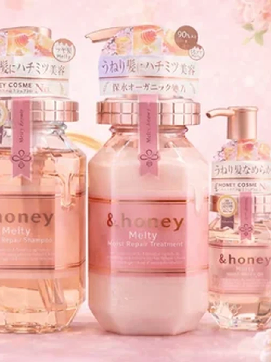 &HONEY Набор для восстановления волос Melty Moist Repair (шампунь 440 мл + кондиционер 445 мл +масло 100 мл)