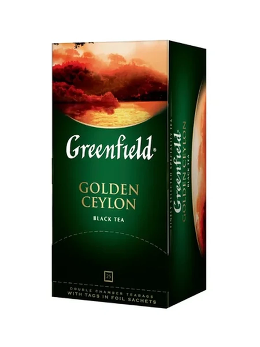 ЧАЙ ЧЕРНЫЙ GREENFIELD GOLDEN CEYLON 25ПАКЕТ