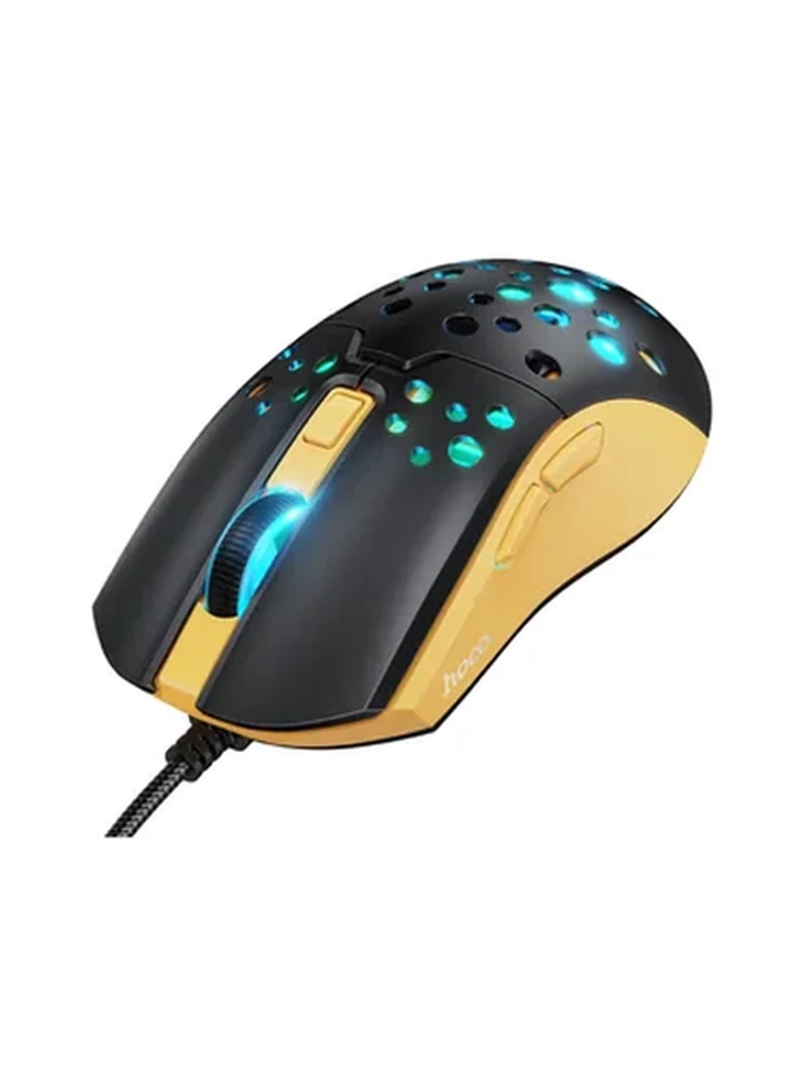 Мышки HOCO GM51 Sky luminous gaming wired mouse black＆yellow