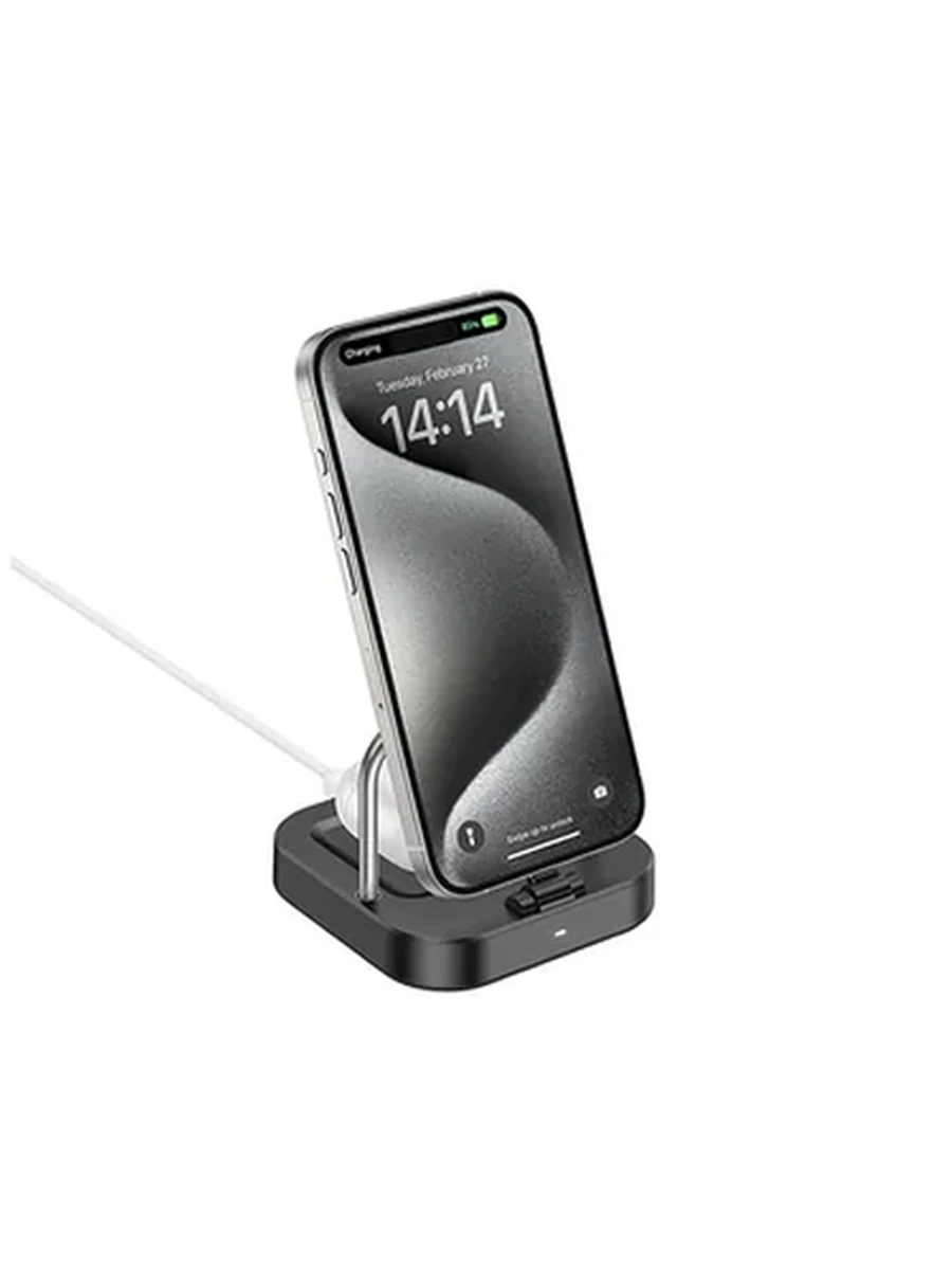 Докстанция HOCO CQ16B Astute 2-in-1 desktop charger (black)