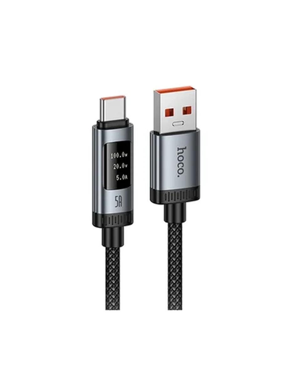 USB Кабель HOCO U148 Lord 100W digital display charging data cable Type-C