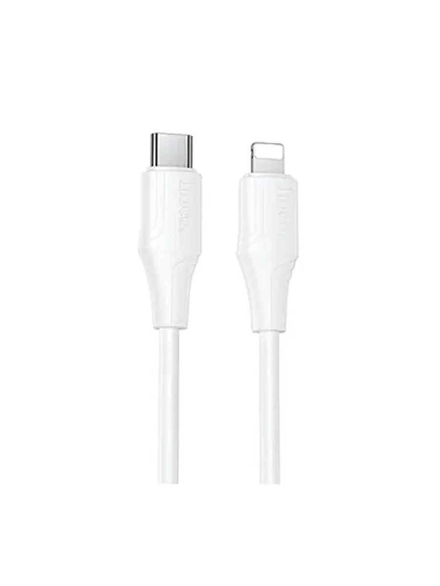USB Кабель HOCO X124 Bien PD27W silicone charging data cable iP White