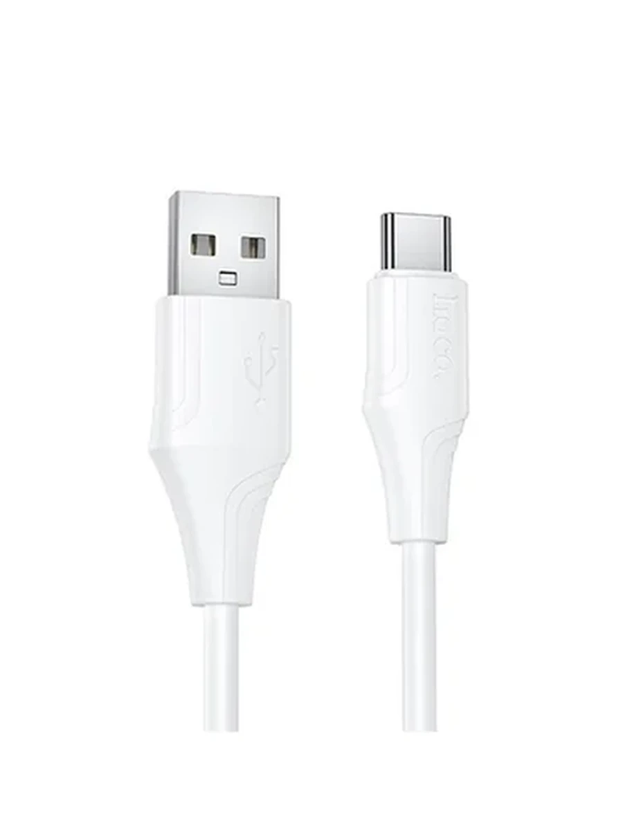 USB Кабель HOCO X124 Bien silicone charging data cable Type-C White