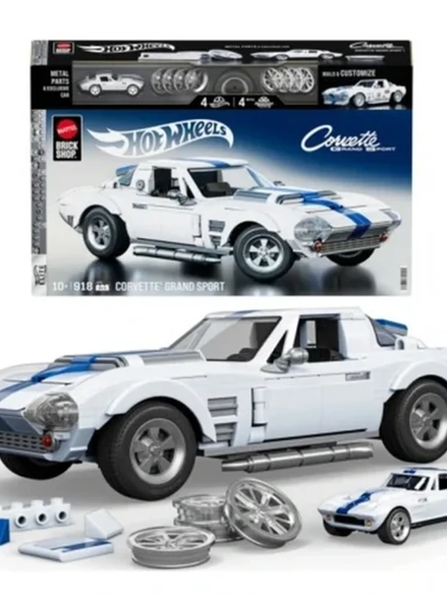 JGR31 Игровой набор Hot Wheels Corvette Grand Sport, конструктор 918 деталей №3