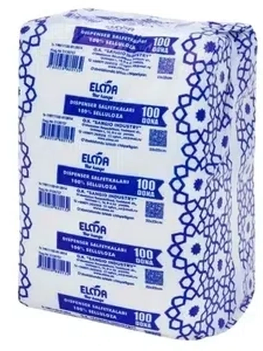 Салфетки д/диспенсера L ELMA 1сл 100ШТ