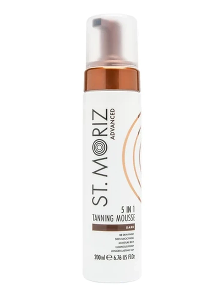 ST.MORIZ тон.мусс 5в1 темный оттенок 200мл