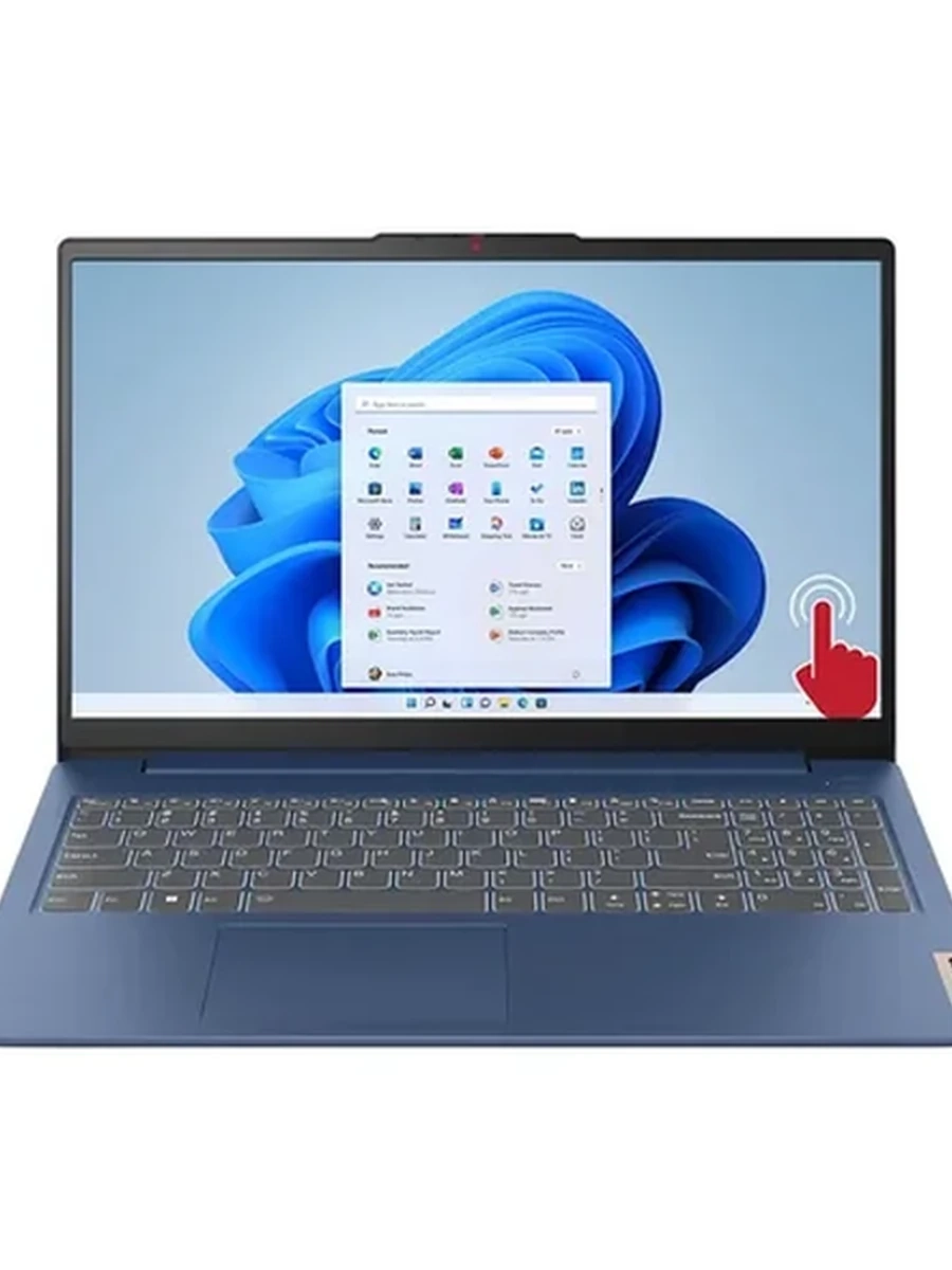 Ноутбук Lenovo IdeaPad 1 [15.6"], (Intel Core i5-1335U 10/12, 4.60ГГц, 12МБ, 10нм), 12ГБ DDR4, 500ГБ NVME, 15.6" IPS + Touch 1920x1080, DOS, Синий