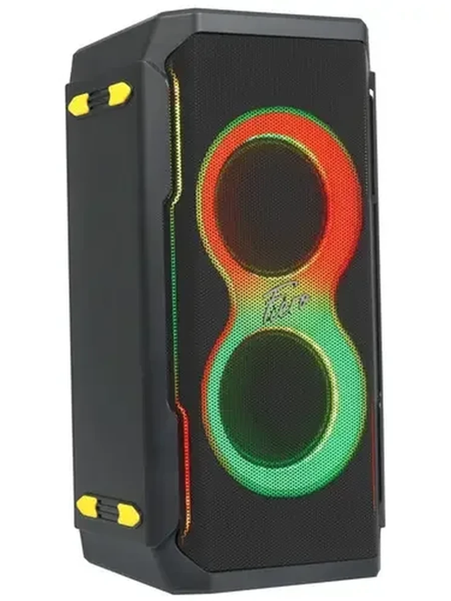 Портативная аудиосистема Fiero Hipe Colosso FRPA-140 [Bluetooth, USB, FM, 2х Jack 6,3, Jack 3,5, АКБ, 100Вт RMS, Серый]