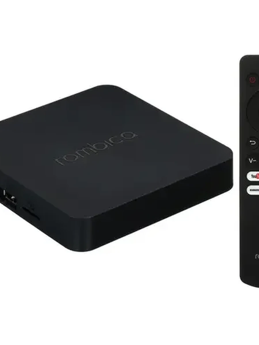 Медиаплеер Rombica TVbox GO Pro [2GB/16GB UHD, ARM Cortex-A53, Android TV 10 (UI) + Пульт Bluetooth]