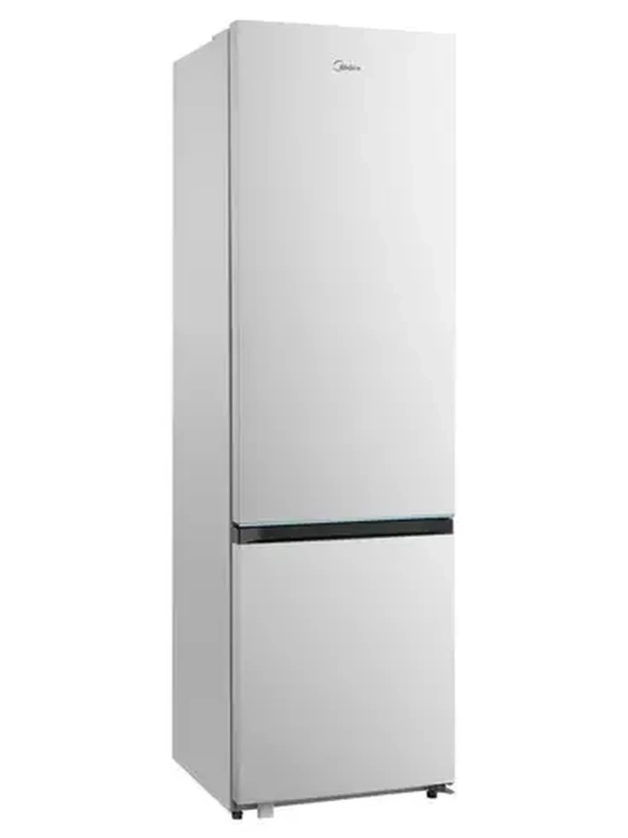 Холодильник полноразмерный с морозильником  Midea MDRB510FGF01IDM white [No Frost/нижн.мороз.кам./59.5 см х 201 см х 57 см /371 л/дисплей/зон.свеж./ин