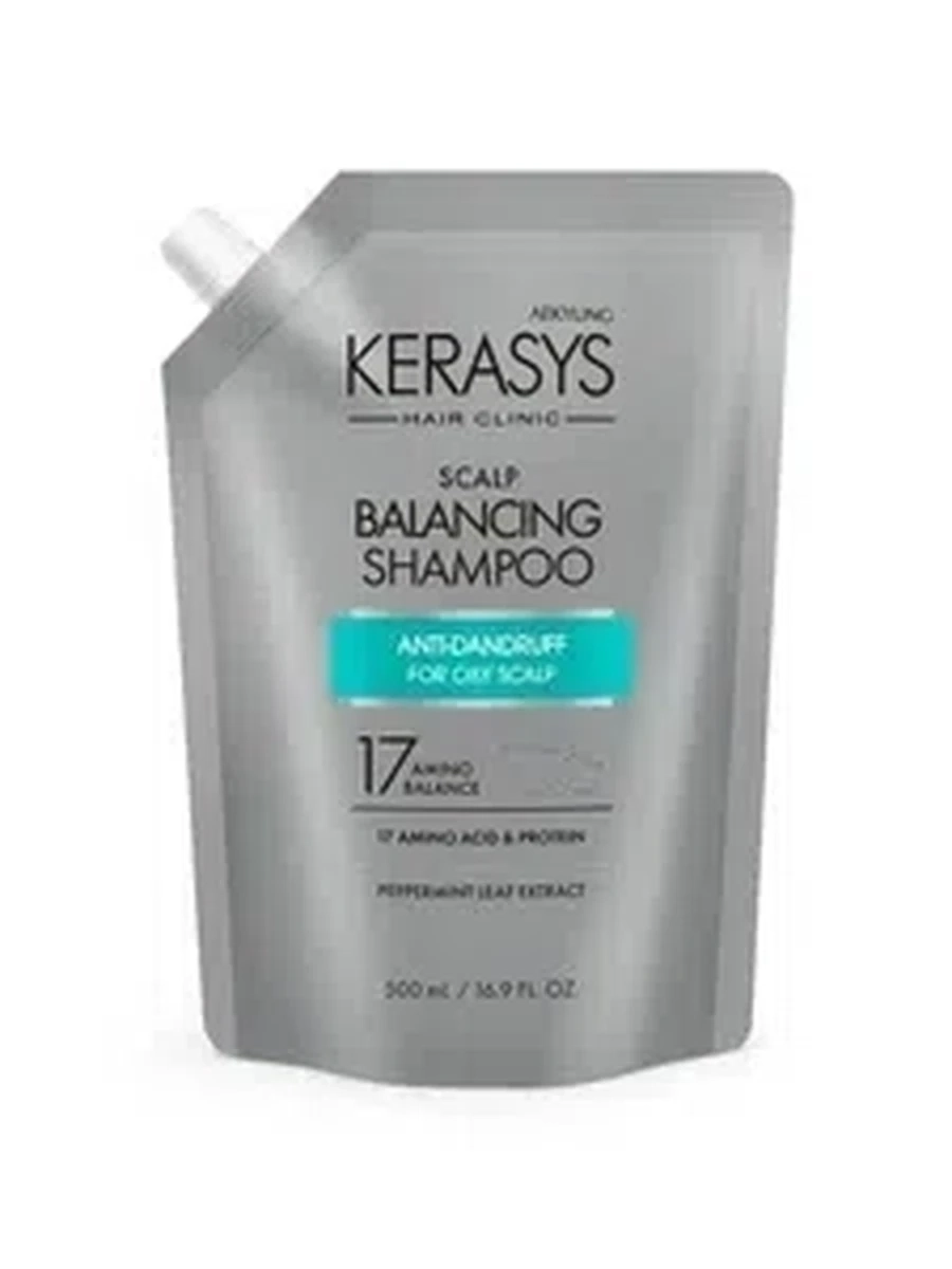Шампунь Kerasys clinic scalp balancing д/жирной запаска 500мл