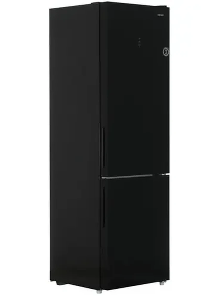 Холодильник DEXP RF-CN350DMG/S [НМК/59.5х200х63.5/351л/ХК-NoFrost/МК-NoFrost/Линейный/Зона свежести/Дисплей/Стекло] Черный