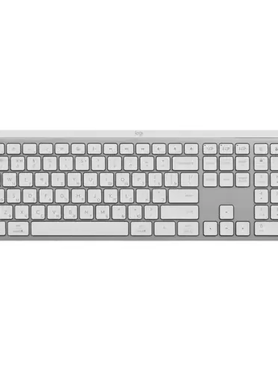 Клавиатура беспроводная Logitech MX Keys S Pale Grey (White) (920-011601) LASER PRINT - CN