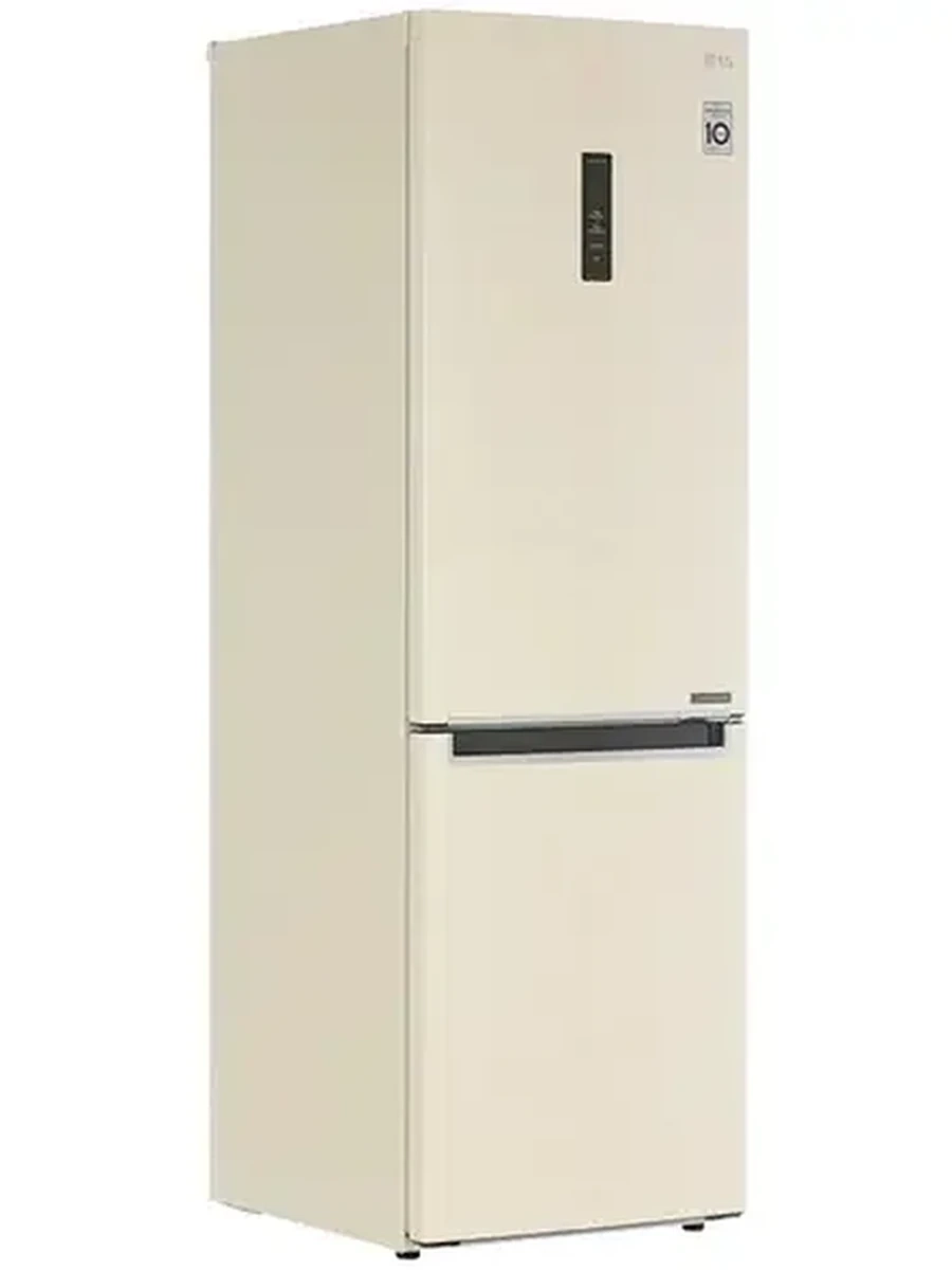 Холодильник LG GA-B459MESL [НМК/59,5x186x68,2/341л/No Frost/Зона свежести/Инвертор/Дисплей] бежевый