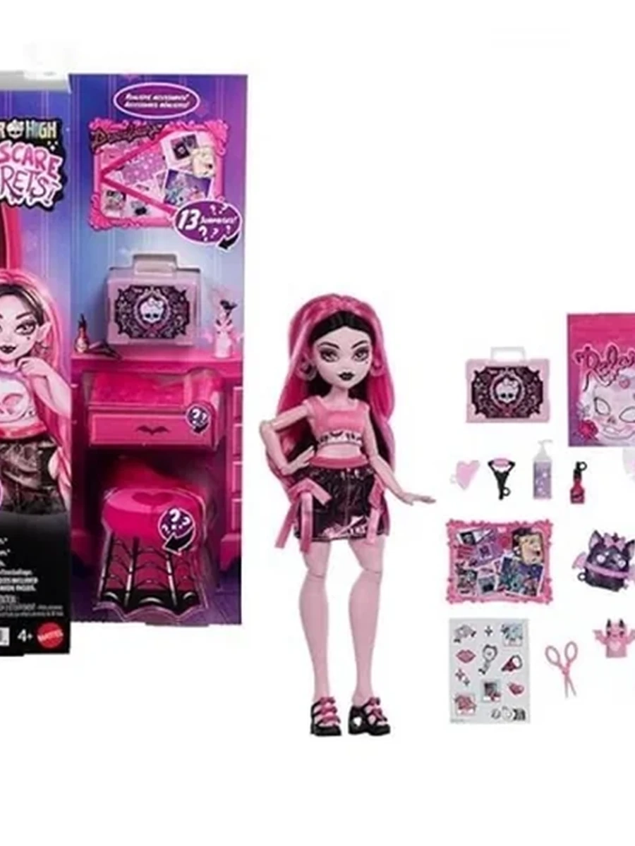 JHK43 Кукла Monster High Дракулаура «Секреты ухода за собой» №3