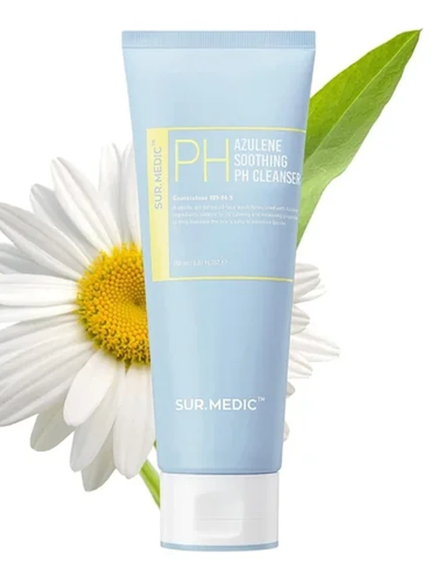 Успокаивающий гель для умывания Sur. Medic Azulene Soothing ph Cleanser 150ml