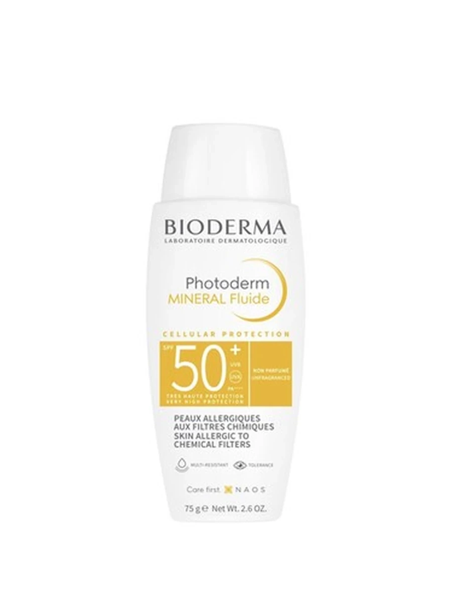 Bioderma Фотодерм Минеральный Флюид SPF 50+ 75мл
