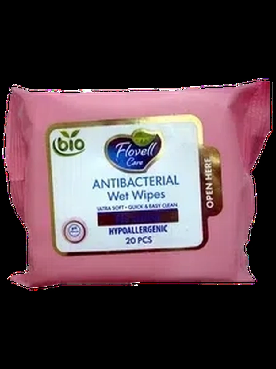 Салфетки Flovell био б/запаха 20шт