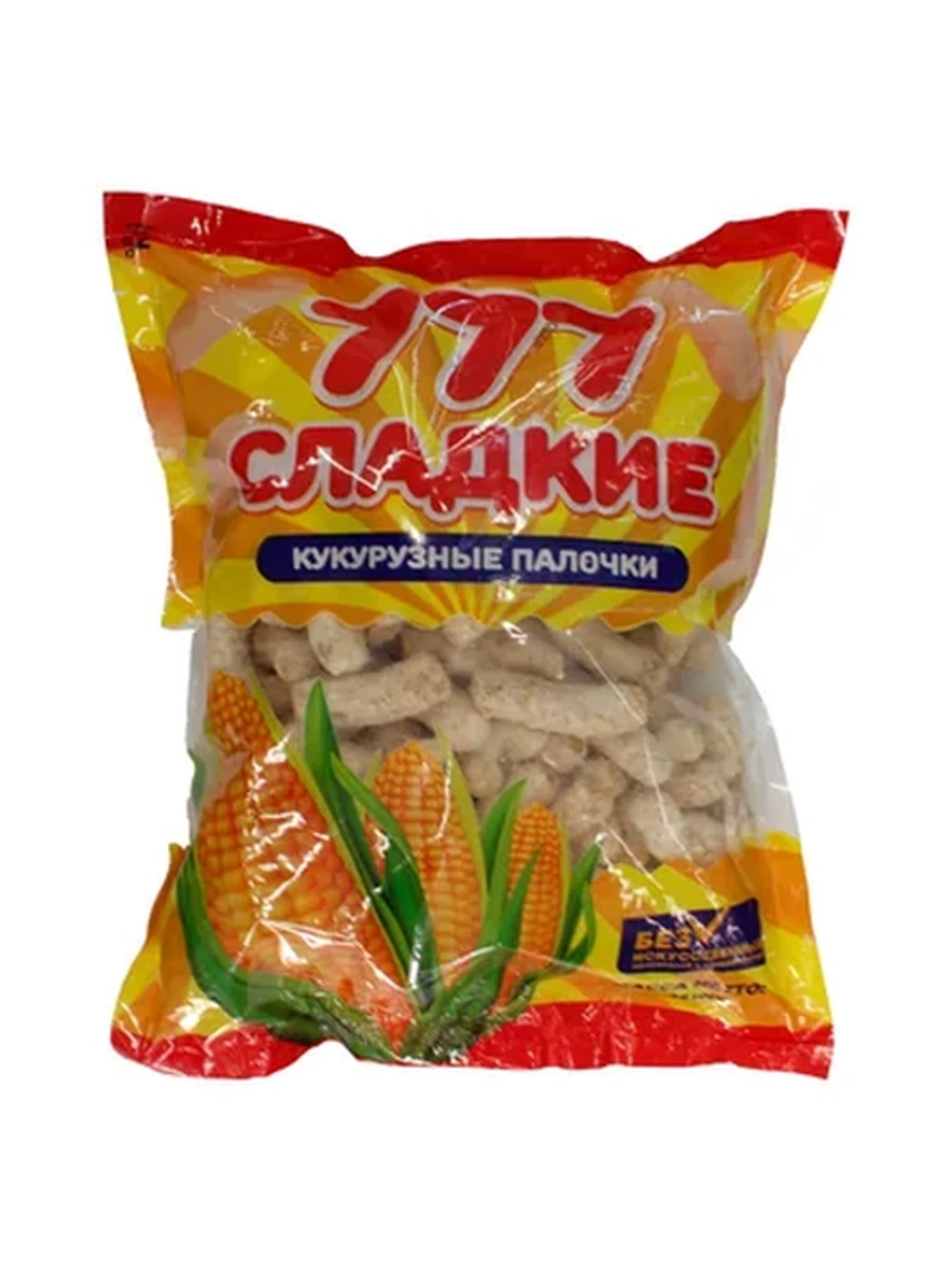 ПАЛОЧКИ КУКУРУЗНЫЕ 777 СЛАДКИЕ 200ГР