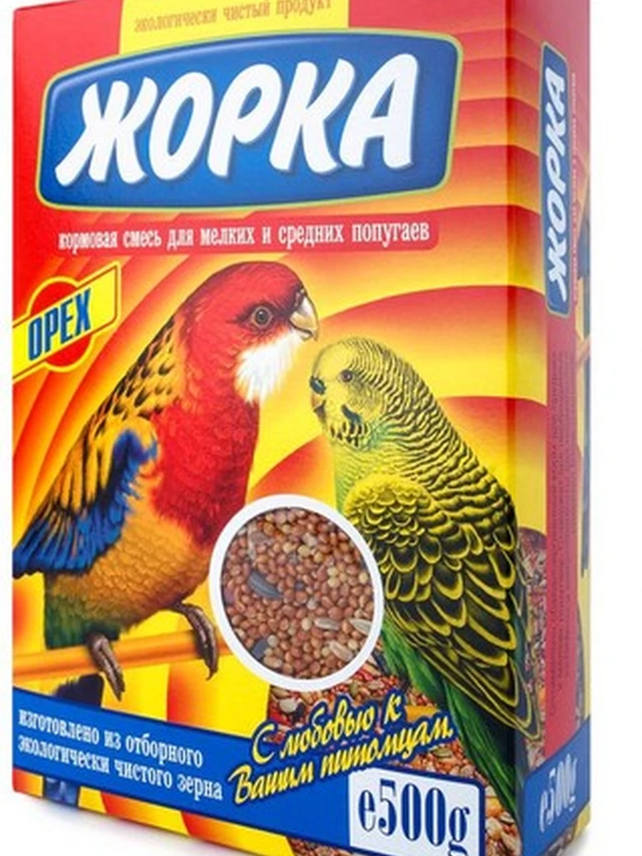 Жорка корм для волнистых попугаев, орех