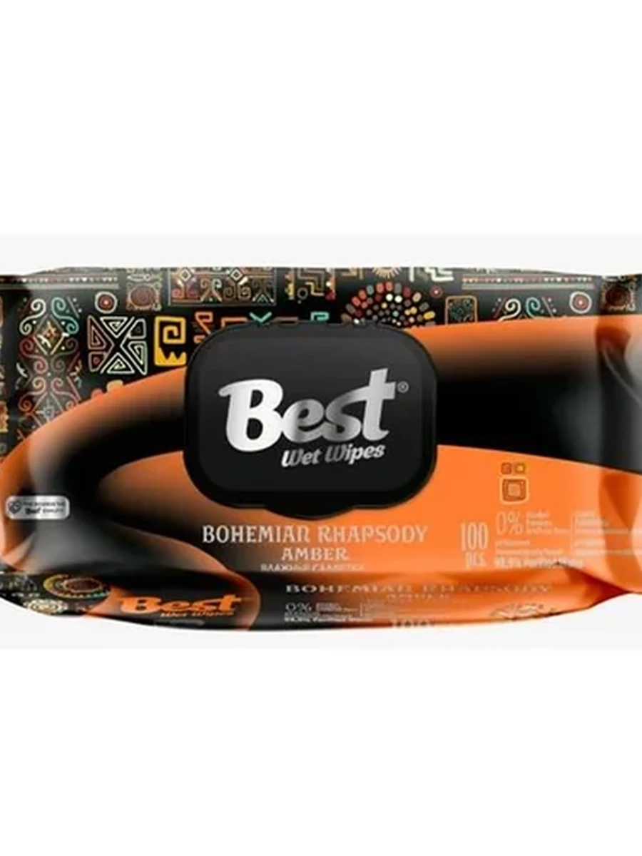 САЛФЕТКИ ВЛАЖНЫЕ BEST AMBER 100ШТ