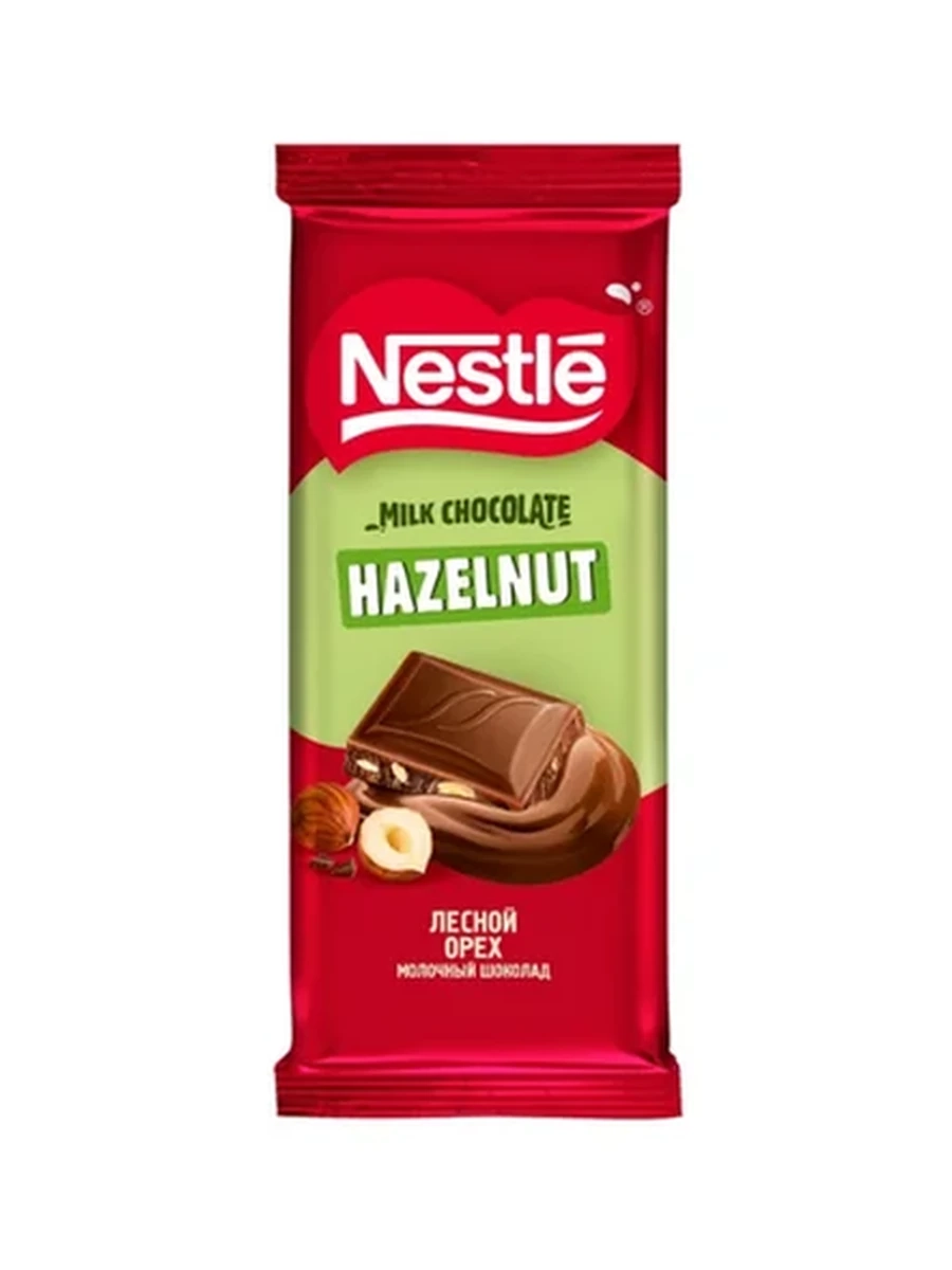 ШОКОЛАД NESTLE ЛЕСНОЙ ОРЕХ МОЛОЧНЫЙ 75ГР