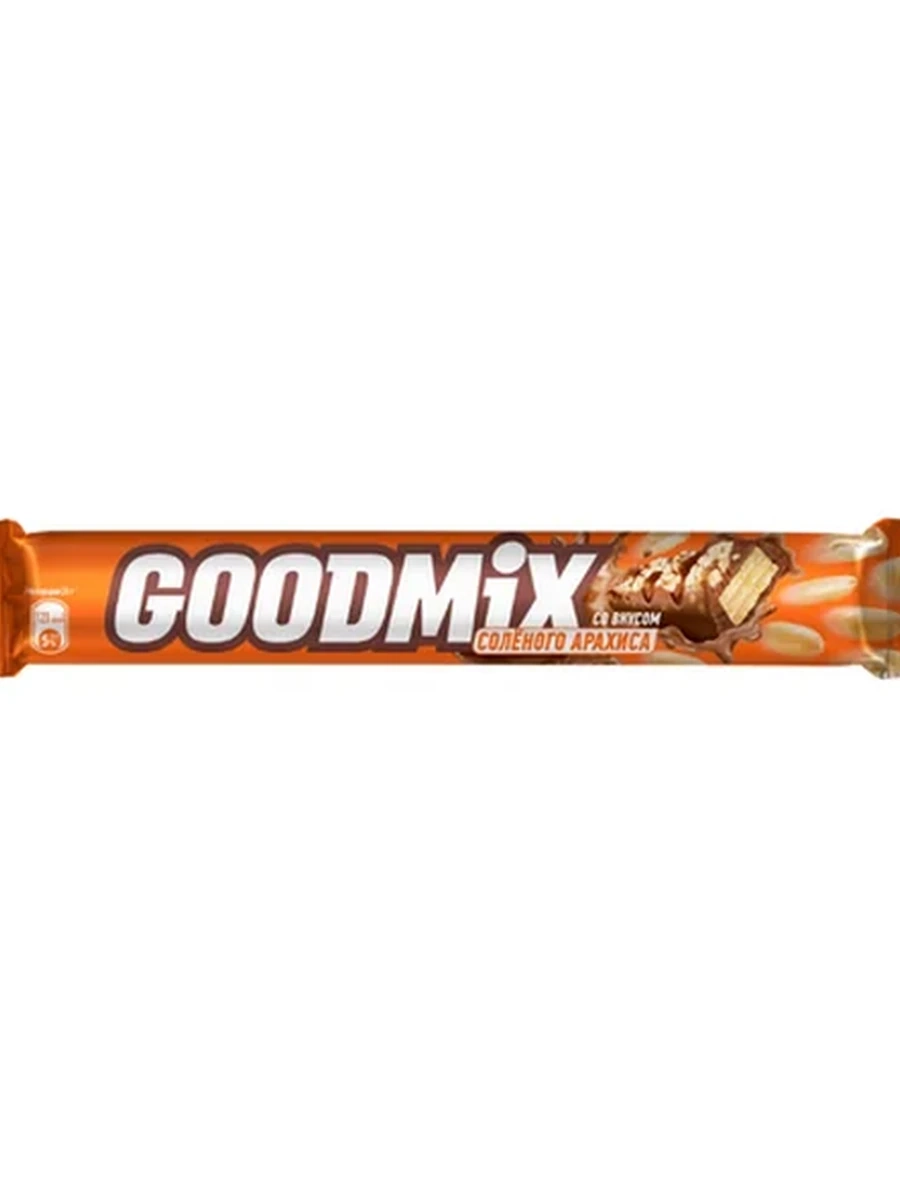 БАТОНЧИК GOODMIX СОЛЕНЫЙ АРАХИС 40ГР