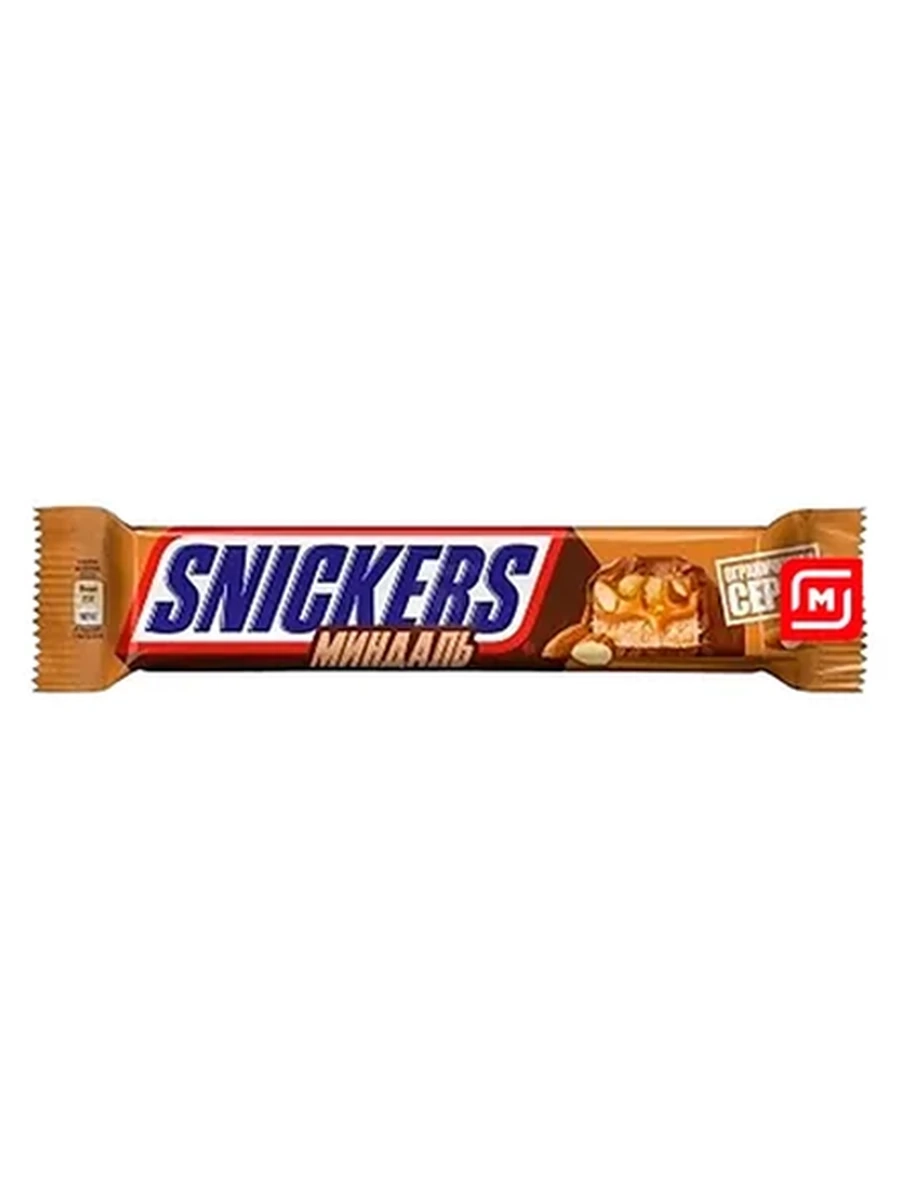 БАТОНЧИК SNICKERS С МИНДАЛЕМ 81ГР