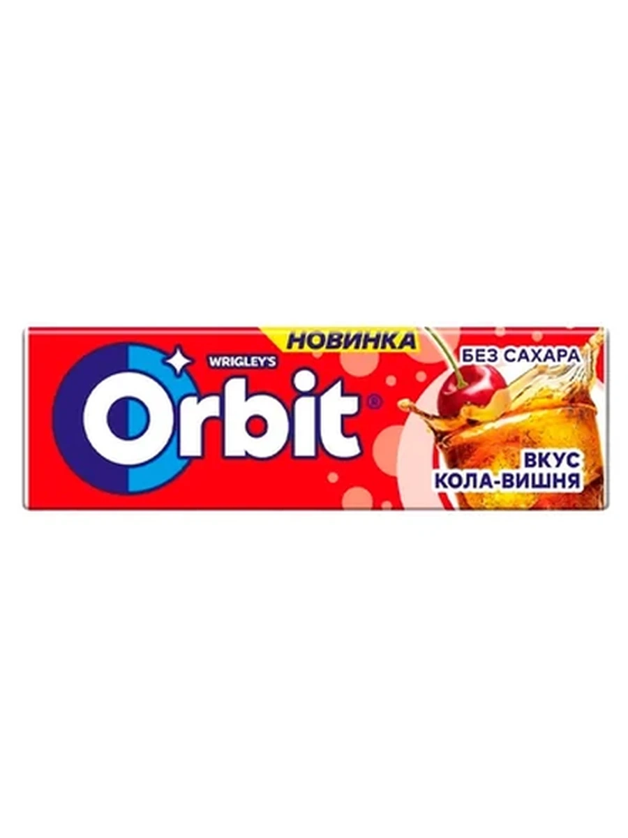 РЕЗИНКА ЖЕВАТЕЛЬНАЯ ORBIT КОЛА-ВИШНЯ 13.6ГР