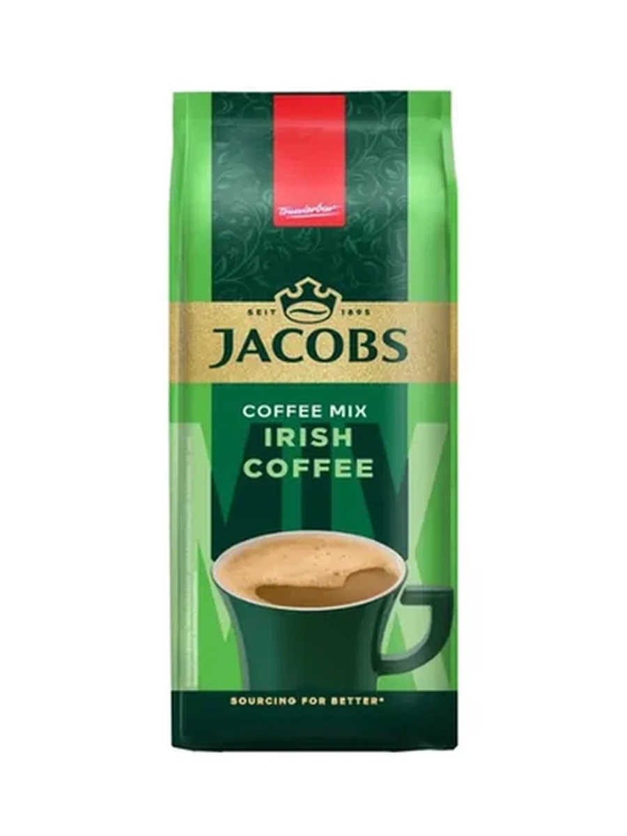 НАПИТОК КОФЕЙНЫЙ РАСТВОРИМЫЙ JACOBS IRISH СО ВКУСОМ ИРЛАНДСКОГО КРЕМА 450ГР САШЕТ